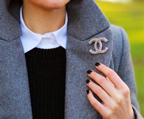 chanel pins|Chanel pin for clothes.